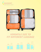 BAGSMART 6 Set /4 Set/2 Set Compression Packing Cubes for Travel, Lightweight Luggage Organizer Bags, Durable Space Saver Bags Travel Essentials