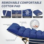 Folding Camping Cot for Sleeping, Portable Cots for Adults, Heavy Duty Cot Bed 550LBS(Max Load), Extra Wider Cots with Large Pocket for Outdoor, Office, Beach