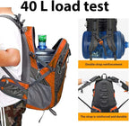 FENGDONG 40L Waterproof Lightweight Outdoor Daypack Hiking,Camping,Travel Backpack for Men Women Orange