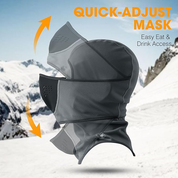 WTACTFUL Breathable Warmer Balaclava Ski Mask Windproof for Cold Weather Winter Skiing Snowboarding Snowmobile Motorcycle