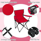 Huwena 10 Pack Folding Camping Chairs Bulk with Cupholder Carry Bags Lightweight Camp Chairs Collapsible Portable Outdoor Lawn Chair for Picnic, Beach, Outside