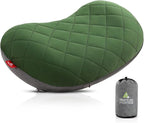 Hikenture Camping Pillow Inflatable, Washable Backpacking Pillow for Sleeping, Ultralight Blow Up Pillows with Removable Cover, Portable&Compact Hiking Pillow for Beach, Travel, Outdoor(Green)