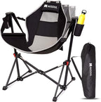 AKSOUL Hammock Camping Chair Swinging: Foldable & Portable Swing Chairs with Storage Bag - 265lbs Adult Weight Capacity - Folding Rocking for Lawn Camp Stargazer Outdoor