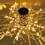 Dragonfly Solar Lights Outdoor Garden, Solar Lanterns Outdoor Waterproof, Led Decorative Garden Lights for Lawn, Landscape, Patio, Porch Hanging Lantern, Birthday Gift for Women, Ladies, Mom, Grandma