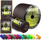 TECEUM 5/32" Paracord Rope 1000 – 1000ft / 200ft / 100ft / 50ft – Tactical Parachute Cord 4mm – 45+ Colors – Nylon String for Survival & Camping Gear – Stripe Cord for Survival – Utility Rope