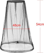 HESTYA 4 Pack Mosquito Bug Net Mesh for Head Mosquito Head Net Face Neck Fly Netting Hood from Insect Bugs Gnats for Outdoor