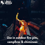 18 LB. Mesquite Firewood & Fatwood Firestarter by Billy Buckskin Co., Aromatic & Seasoned Wood Logs, Fire Wood Log Perfect Fire Starter for Firepit, Fireplace, Campfires, Bonfire, Outdoor BBQ Grilling