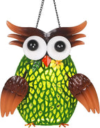 Owl Solar Lanterns Outdoor Waterproof Village Hollow-Out Metal Hanging Solar Lanterns for Outside Yard, Patio Ideal Gift for Women, Family, Friends