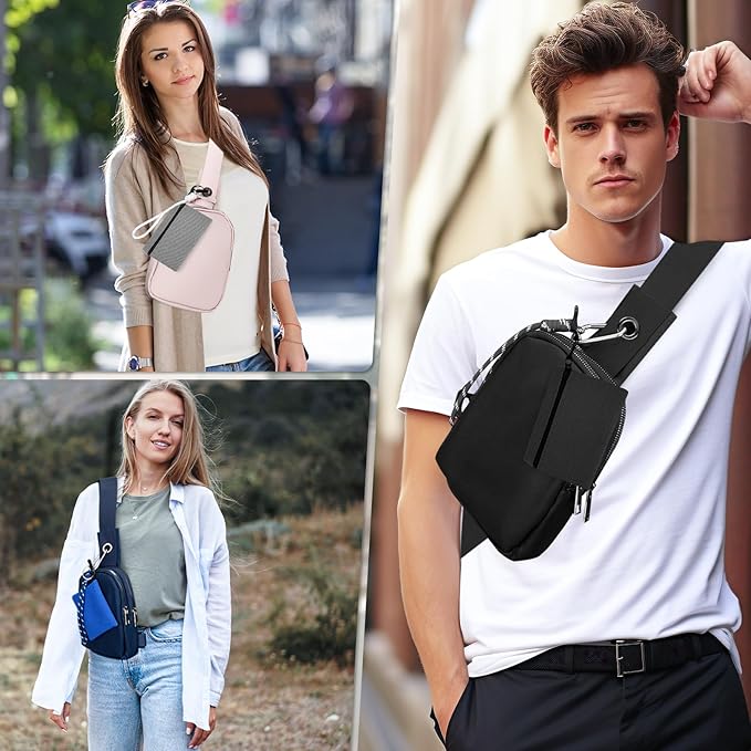 Waterproof Clear Bag for Stadium Events, Women's Crossbody Clear Sling Bag with Coin Wallet, Shoulder Bag for Daily Use