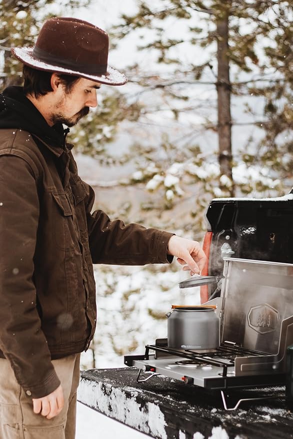 GSI Outdoors Halulite Tea Kettle, Ultralight Aluminum Camping Kettle, Durable, Fast-Boil for Backpacking, Hiking & Outdoor Cooking - 1.8 Liters