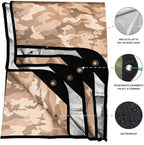 Arcturus Insulated Tarp, Reusable Heavy Duty Thermal Survival Blanket – 60x82in, Reflects 90% Body Heat, Waterproof, Windproof, 3-Layer Design, Reinforced Grommets, Desert Camo