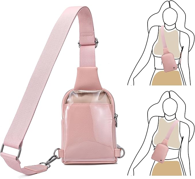 INICAT Sling Bag for Women Touchscreen Small Crossbody Cell Phone Purse Fanny Pack