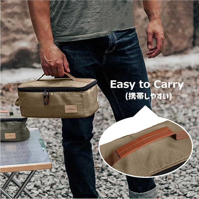 Azarxis Camping Cooking Utensils Organizer Bag Travel Storage Bag Portable Small Stuff Case for Storing Flatware Cutlery Digital Accessories Cosmetics Makeup Brushes