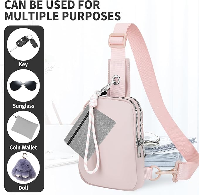 Waterproof Clear Bag for Stadium Events, Women's Crossbody Clear Sling Bag with Coin Wallet, Shoulder Bag for Daily Use