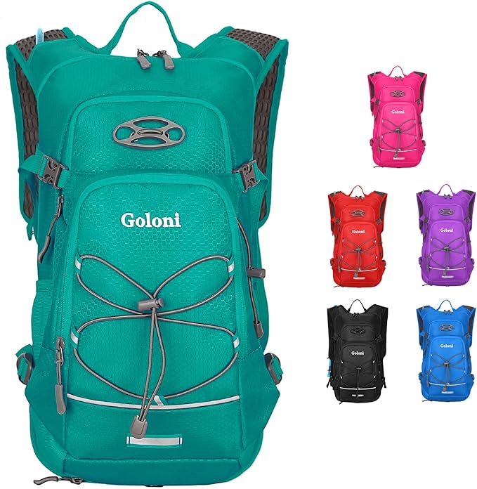 Hydration Backpack,Lightweight Hiking Backpack with 2L Water Bladder,Water Backpack for Biking, Running, Festival