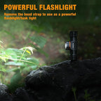 EverBrite Rechargeable Headlamp, 1000 Lumen LED Rechargeable Headlight with 5 Light Modes, Magnetic Base and Adjustable Headstrap,Perfect for Camping, Hiking, Caving, Fishing