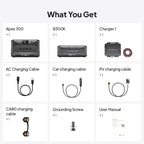 BLUETTI Portable Power Station Apex 300 & B300K & Charger 1 (560W Alternator Charger), 5529.6Wh LFP Battery Backup with 6 3840W AC Outlets, On-the-Go Recharging, for Camping, RV Life (2025 New)