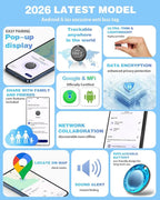 Air Tags for Android,Air Tags-4 Pack Android,Air Tracker Tags with 4 Case,2 Year Battery Life,Google & Apple Find Trackers for Google'S Find Hub App & Apple Find My,IP65 Waterproof Luggage Tracker