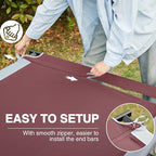 EVER ADVANCED Extra Wide Camping Cot for Adults Oversized XXL Sleeping Cots Folding Cot Bed with Carry Bag, 84.3" L x 41.9" W, Support to 550 lbs