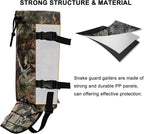 Snake Gaiters Leg Guards, Waterproof Snake Guards, Adjustable Snake Bite Protection for Lower Legs, Snake Chaps for Men&Women