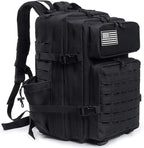 QT&QY 25L/45L Military Tactical Backpack For Men Molle Daypack 3 Day Bug Out Bag Hiking Rucksack With Bottle Holder