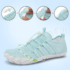 L-RUN Barefoot Water Shoes Women Mens Aqua Sock Athletic Hiking Water Sports Shoes for Swim Beach Pool Sand Diving Walking