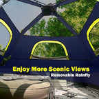 3/4 Person/6 Person Camping Tent Fast Cabin Tent with Instant Setup Tent, Weatherproof Tent Easy Quick Set Up & Pop Up in 60 Seconds with Rainfly Backpack for Family Camping,Upgraded Ventilation
