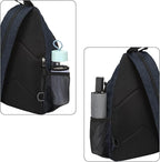 MOSISO Sling Backpack Travel Hiking Daypack, Crossbody Convertible Sling Bag with Front Pocket One Shoulder Chest Bag