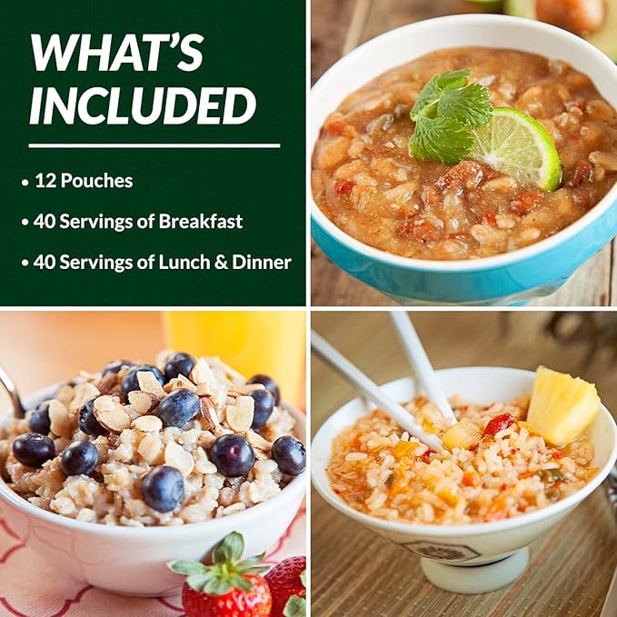 80 Serving Breakfast, Lunch & Dinner Bucket | Premium Emergency Food Supply | Survival Food 25 Year Shelf Life | Camping Food, Backpacking Meals, Prepper Supplies | Valley Food Storage Packaged in USA
