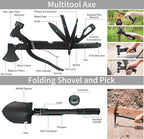 Emergency Survival Kit and First Aid Kit, Camping First Aid Survival Kit with Molle Pouch for Preparedness Outdoor Adventure, Black