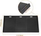 Onlyfire Universal Cast Iron Griddle, Reversible Cooking Griddle for Gas/Charcoal Grills, 17.3" x 9.6"