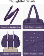oscaurt Gym Bag for Women Lightweight Duffle Bag for Travel with Toiletry Pouch Water Resistant Carry On Weekender Overnight Duffel