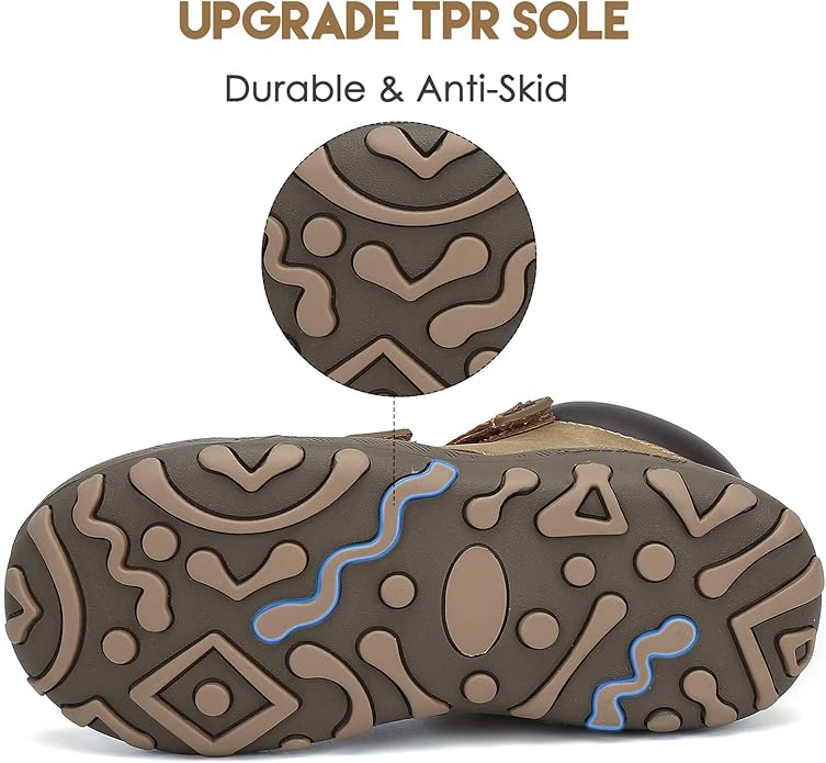 Mishansha Kids Hiking Boots Toddler Girls Boys Hiking Shoes Water-Resistant Anti-Collision Non-Slip Athletic Outdoor Trekking Boots