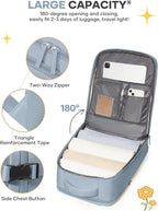 coofay Large Travel Backpack For Women Men Airline Approved Carry On Backpack Flight Approved Waterproof Sports Luggage Backpack Casual Daypack Hiking Backpack Grey Blue
