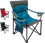 Northroad Foldable Camping Chair Heavy-Duty Outdoor Folding Chair Support Up to 300lbs for Hiking, Picnics, Patio, Beach, Fishing (Blue)