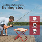 Camping Stool,Mountaineering and Hiking Portable Stools 13.5“ Portable Folding Stools for Outdoor Gardening and Beach Hiking Fishing,Foot Stool with Carry Bag to 330LB (13.5 inch)