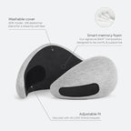 Ostrichpillow Go Neck Pillow, Travel Pillows for Airplanes, Premium Memory Foam Travel Pillow, 360º Ergonomic Design, Asymmetrical Sides, Travel Bag Included, Washable Modal Cover