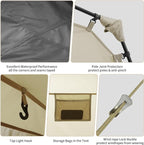 Naturehike Village Instant Tent, 4 Person 8 Person Camping Tent with Full Rainfly, Waterproof Large Cabin Tents for Car Camping