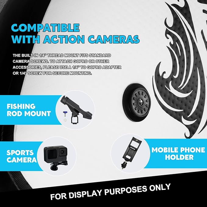 InnoExpo Inflatable Stand Up Paddle Boards with Premium Accessories, Wide Stable SUP Paddle Board Design, Non-Slip Comfort Deck for Youth & Adults