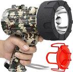 BUYSIGHT Rechargeable Spotlight Flashlight,1000,000 lumens Hand held Spotlight Waterproof Flashlight Hunting Lamp with red Filter (Camouflage Green)