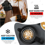 34Oz Thermal Coffee Carafes For Keeping Hot/Cold, Stainless Steel Coffee Carafe, Dustproof Insulated Water Carafe for Party/Home,Black