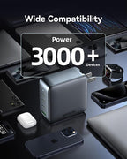 100W USB C Wall Charger Block, 4-Port PD3.1 GaN Foldable Compact PPS Fast Laptop Charger Power Adapter for MacBook Pro/Air, Dell XPS, iPhone 17/16 Pro, iPad Pro, Galaxy S25/S24, Steam Deck, and More