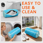 1PCS Shoes Washing Machine Bags, Laundry Shoe Bag for Washer and Dryer, Reusable and Durable Zipper Sneaker Shoe Washing Bag, Tennis Shoes Cleaning Bag for All Shoe Types (Blue)