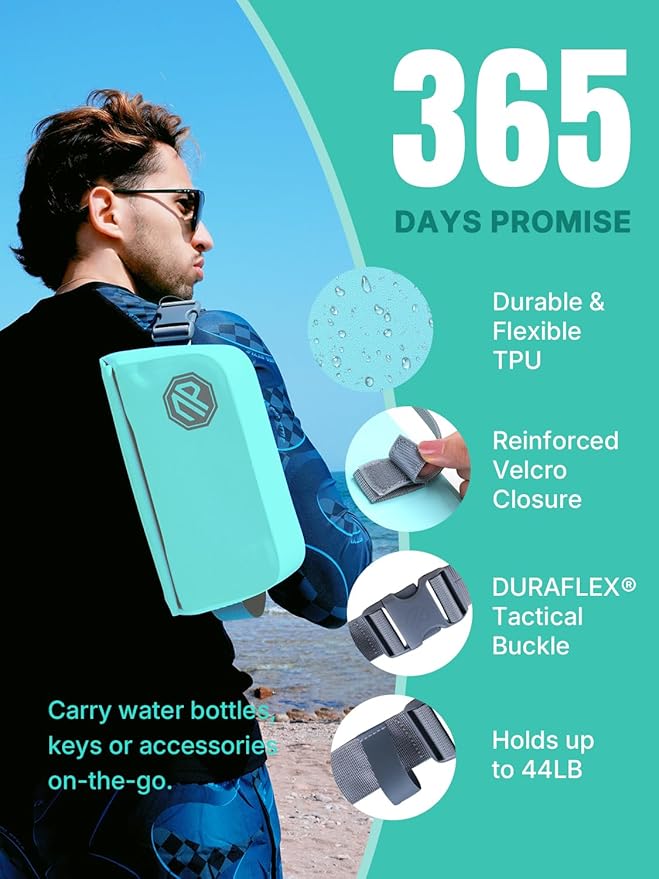 niphean IPX7 Waterproof Dry Bag with Magnetic One-Hand Closure, Durable Waterproof Bag for Kayaking, Paddle Board, Beach, Swimming, Multi-Wear Fanny Pack Style, Dry Bags for Men & Women Outdoor Use