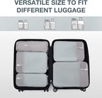 BAGSMART 6 Set /4 Set/2 Set Compression Packing Cubes for Travel, Lightweight Luggage Organizer Bags, Durable Space Saver Bags Travel Essentials