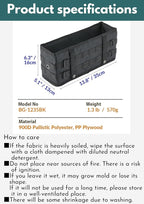 camping moon Side Storage Bag Outdoor Storage Box for Field Rack Black BG-1235BK (Black)