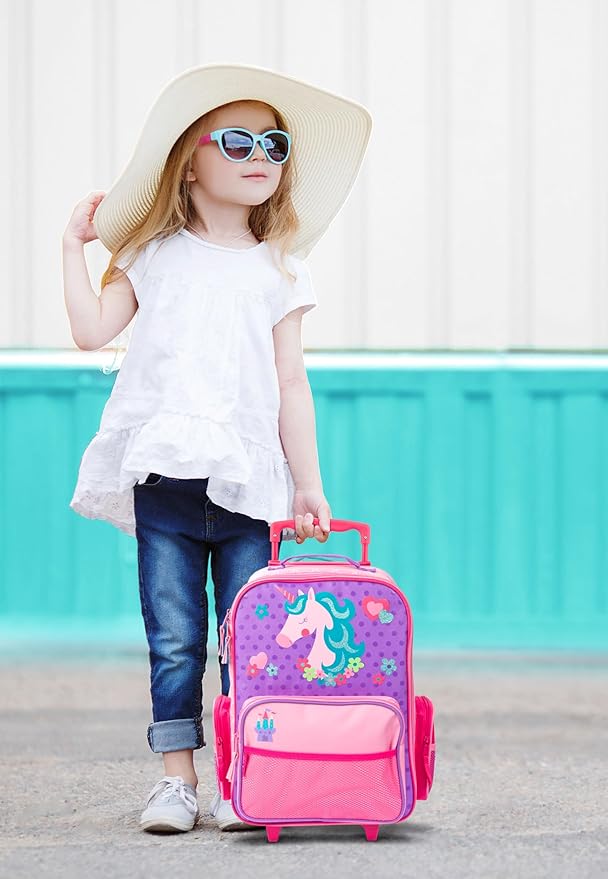 Stephen Joseph Classic Rolling Luggage, Red Dino