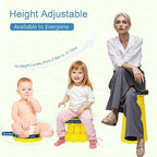 Upgraded Thickened Collapsible Stool, Portable Folding Stool Chair Lightweight But Sturdy Foldable Camping Stool, Retractable Telescopic Seat for Picnics Fishing Hiking BBQ (2, Yellow)