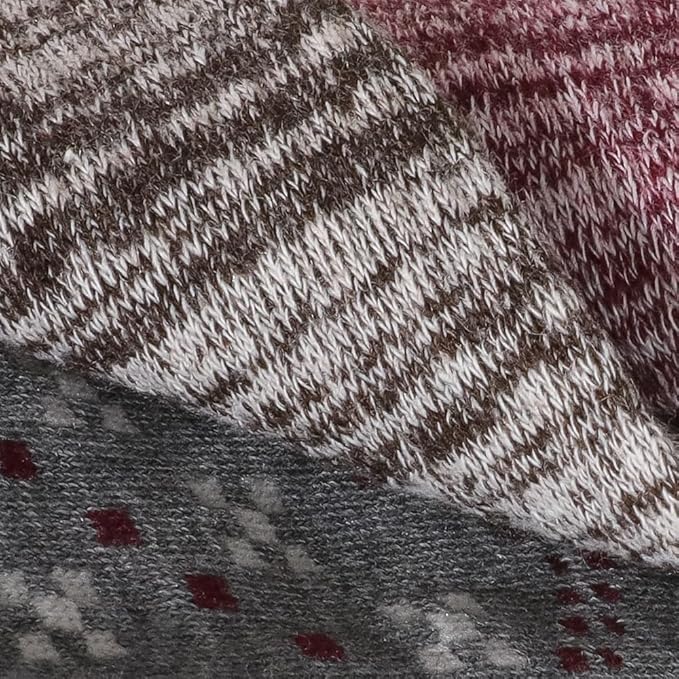 EnerWear 4 Pack Women's Merino Wool Outdoor Hiking Trail Crew Sock