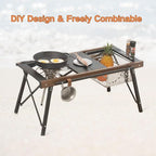 Naturehike Camping Foldable Table, Multifunctional Combination Outdoor Table, Portable Table with Easy Carrying Bag for Beach,Backyard, BBQ, Party, Picnic